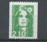 Type Marianne du Bicentenaire N°2627a  2f.10 vert N° rouge au verso Y2627a