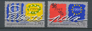 Série Europa. Paix et Liberté. 2 valeurs Y2942S