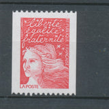 Type Marianne de Luquet N°3084a (TVP) rouge N° rouge au verso Adhésif Y3084a
