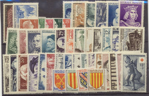 1955  Année complète 46 tp neuf luxe ** 1955