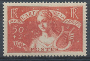 N°308 50c+2f. rouge-brique NEUF** CALVES C.135€ RR A126