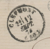 1874 Lettre à 30c obl GC1046 CLEFMONT T16 HAUTE-MARNE(50) TB. A316