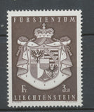 1969 Liechtenstein N°455. 3,50f Brun Lilas. Neuf luxe ** A32