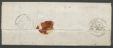 1854 Lettre CAD Type 14 GOUZON + taxe 25c CREUSE(22) TB. A777