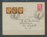1947 Lettre obl. Expo Philatélique CASTRE. Extra. C447