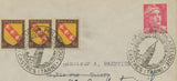 1947 Lettre obl. Expo Philatélique CASTRE. Extra. C447