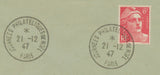 1947 lettre Obl. Journées Phil. de PARIS LUXE. C466