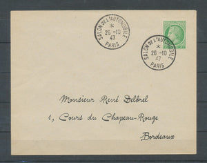 1947 lettre Obl. temporaire Salon de l'auto C484