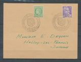 1948 lettre Obl. 21ème congrès Philatélie NANCY. C509