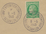 1948 Lettre Obl Foire expo comtoise Besançon. EXTRA. C925
