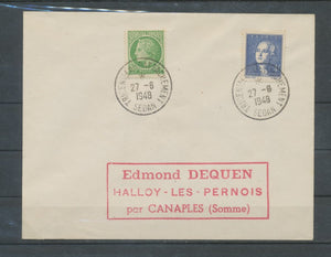1948 Superbe lettre obl TRICENTENAIRE RATTACHEMENT C942