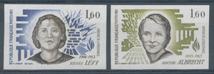 1983 France N°2293 + 2294 Non dentelés Neufs luxe ** COTE 40€ D1076