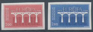 1984 France N°2309 + 2310 Non dentelés Neufs luxe ** COTE 80€ D1086