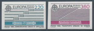 1988 France N°2531 + 2532 Non dentelés Neufs luxe ** COTE 92€ D1156