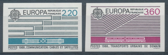 1988 France N°2531 + 2532 Non dentelés Neufs luxe ** COTE 92€ D1156