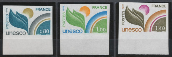 1976 France SERVICES du N°50 à 52 BDF Non dentelés Neuf luxe** COTE 110€ D1819