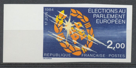 1984 France N°2306a Bord de Feuille Non dentelé Neuf luxe** COTE 30€ D2014