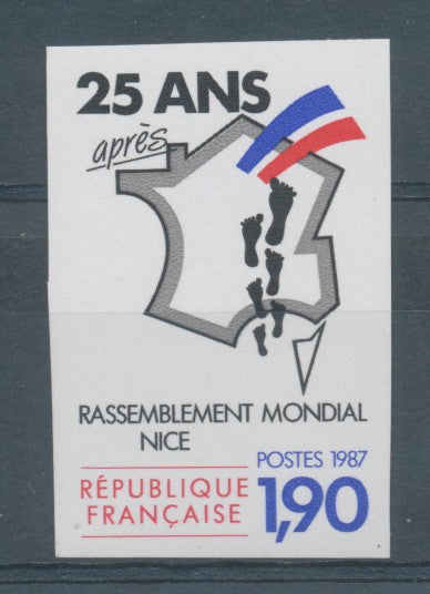 1987 France N°2481a Non dentelé Neuf luxe** COTE 17€ D2931
