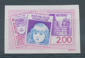 1988 France N°2529a "Philex-Jeunes 88" Non dentelé Neuf luxe** COTE 15€ D2936