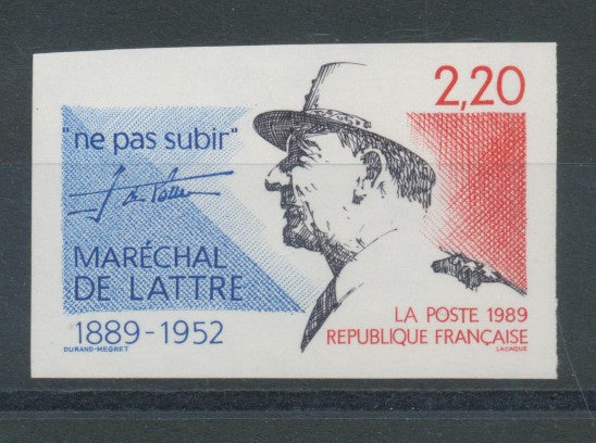 1989 France N°2611a Non dentelé Neuf luxe** COTE 20€ D2949