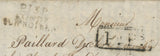 1818 Lettre en port payé marque P13P condé sur Noireau pr Paris F126