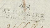 1804 Lettre marque liénaire 48/St HILAIRE/DU HARCOUET MANCHE(48) TB. F162