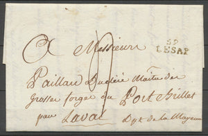 1818 Lettre Marque Linéaire 59 LESAP ORNE(59) TB. F183