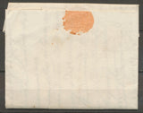 1822 Lettre Marque Linéaire 71 SABLE 26x11 Noir SARTHE(71) TB. F196