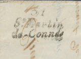 1852 Lettre cursive 51/St-Martin/de-Connée 22 mm MAYENNE(51) TB. F279