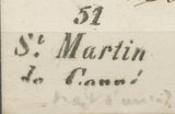 1847 Lettre cursive 51/St-Martin-/de-Conné 25mm MAYENNE(51) Sup. F286