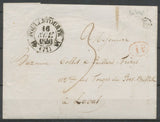 1840 Lettre CAD T12 FOUILLETOURTE + BR E La SUZE TB SARTHE(71) F319