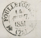 1841 Gd cachet Fouilletourte T12+ Boite Rurale E La suze+ Id 1 d rural rge F514