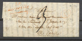 1831 Lettre Cursive 58/Marseille en rouge arrivée Paris ind 14 OISE H2001