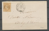 1870 Env. N°28 Obl GC3745 càd T22 Stes MARIES-DE-LA-MER BOUCHES DU RHONE H2032