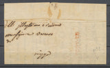 1845 Lettre cursive LEVENZO COMTE DE NICE RARE TB H2053