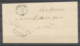 1857 Lettre càd Sarde GUILLAUMES De Saure à NIZZA TB H2054