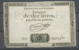 Assignat de 10 livres TB H2076
