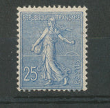 France Semeuse N°132 25c bleu Neuf luxe ** gomme d'origine. Signé Calves H2201