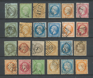 France Lot classique Entre N°19 et 38, ensemble B/TB. Cote 900€. H2580