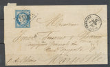 1875 Lettre N°60 GC3034 CAD type 16 PUGET-THENIERS (87) TTB H2587