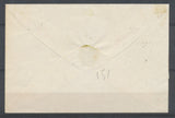1861 enveloppe en local Paire N°12 5c vert PC 1773 LOUHANS(70) superbe H2588
