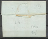 1790 Lettre Marque TOURS Lenain N°4 26x4mm INDRE ET LOIRE (36) H2605