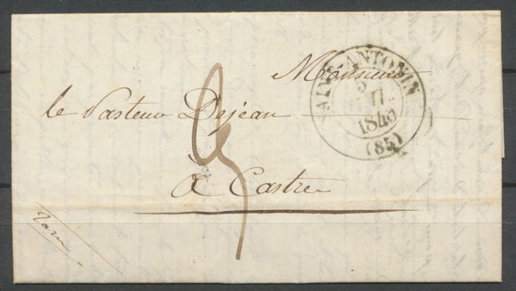 1840 Lettre CAD T13 SAINT-ANTONIN (85) TARN ET GARONNE Superbe H2614