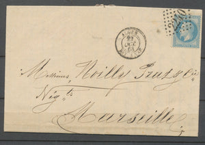 1868 Lettre N°29 Obl GC2240 CAD ALGER BAT. A VAP. Superbe H2624