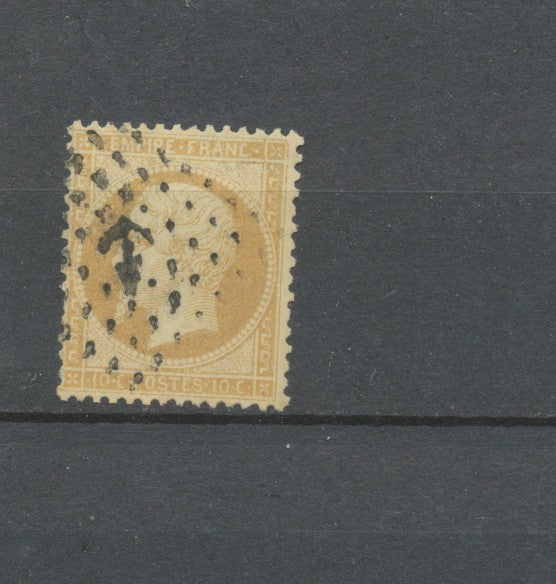 France classique N°21 10c bistre oblitéré Ancre Noire. Superbe H2627
