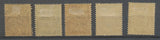 1925  colonies ALAOUITES Taxe N°1 à 5, Neuf *. TB, Cote 30€. H2648