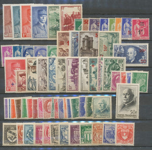 1941 Année complète 70 timbres neuf luxe ** N°470 à 537 H3002
