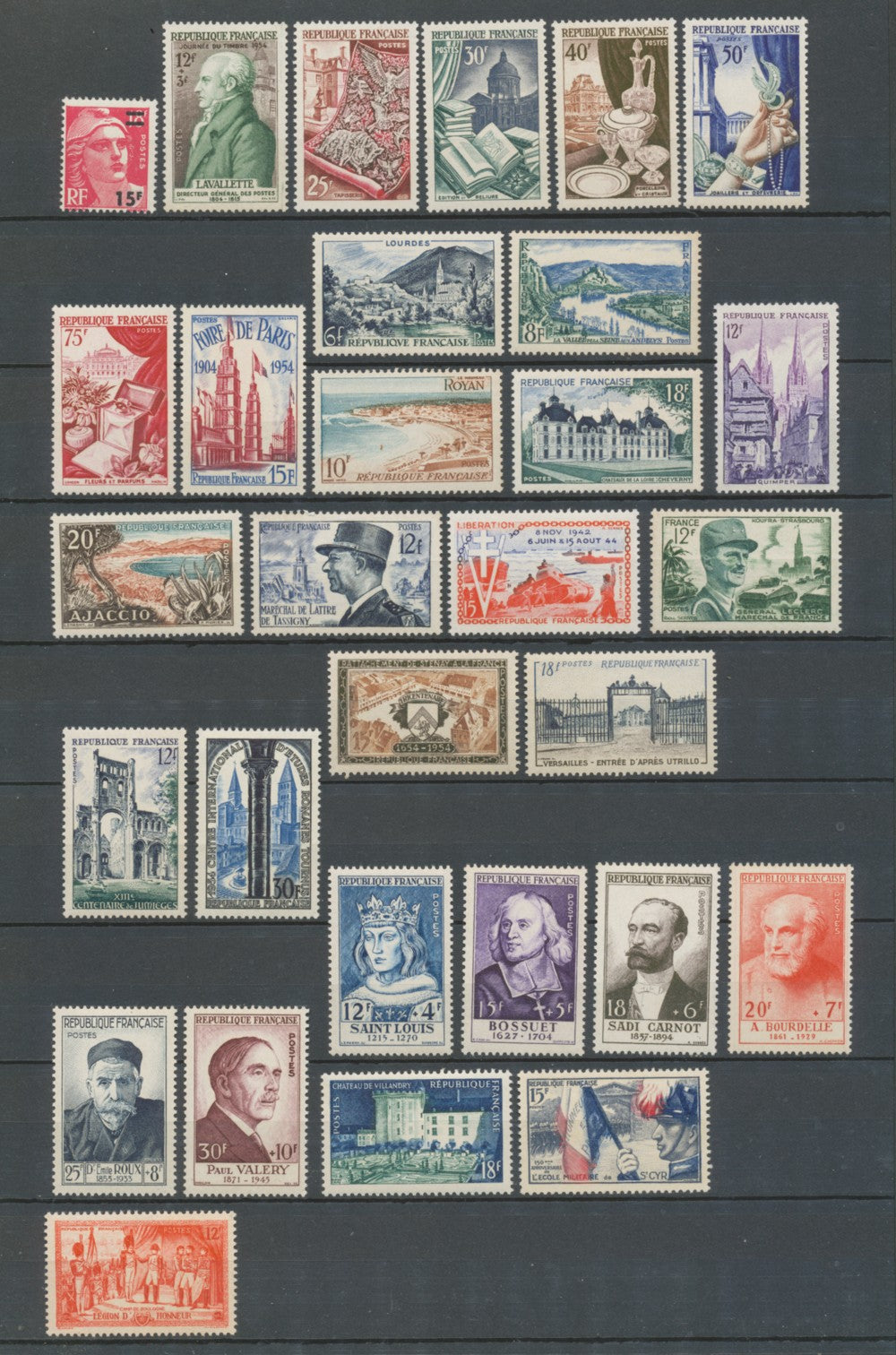 France - 210624 ANNEE1946 COMPLETE TOUS LES TIMBRES SONT LUXES** GOMME ORIGINALE France - 210624 ANNEE1946 COMPLETE TOUS LES TIMBRES SONT LUXES** GOMME ORIGINALE