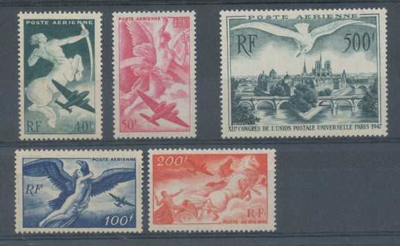 1946-47 France Poste Aérienne N°17 à 20 neuf luxe ** Superbe H3026