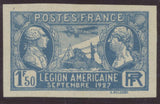 1927 France N°245a 1f50 Outremer Non dentelé. N* + certificat H3031